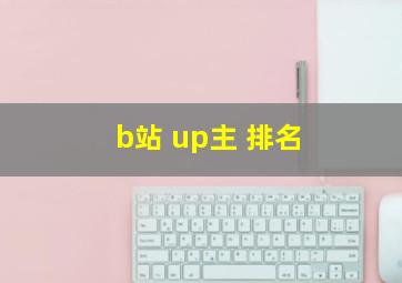 b站 up主 排名